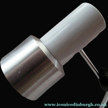 Load image into Gallery viewer, Vintage 1970s Table Lamp Desk Plam by Prova Italian Design White and Silver
