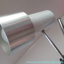 Load image into Gallery viewer, Vintage 1970s Table Lamp Desk Plam by Prova Italian Design White and Silver
