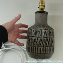 Load image into Gallery viewer, ITALIAN Mid Century Fratelli Fanciullacci Table Lamp with Incised Decoration
