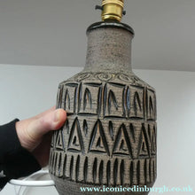Load image into Gallery viewer, ITALIAN Mid Century Fratelli Fanciullacci Table Lamp with Incised Decoration
