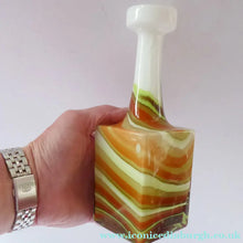 Load image into Gallery viewer, ITALIAN V.B. Opaline Glass Marble / Agate Pattern Glass Vase
