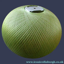 Load image into Gallery viewer, 1960s Woven Green String Hanging Pendant Light Shade
