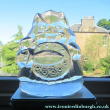 Load image into Gallery viewer, 1960s Lars Hellsten Viking Sculpture Skruf Glass Sweden
