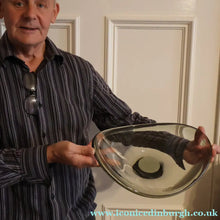 Load image into Gallery viewer, 1960s Large Danish Holmegaard Shallow Smoky Glass Dish by Per Lutken - Scandinavian Glass
