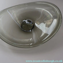 Load image into Gallery viewer, 1960s Large Danish Holmegaard Shallow Smoky Glass Dish by Per Lutken - Scandinavian Glass
