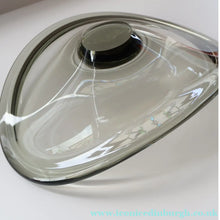 Load image into Gallery viewer, 1960s Large Danish Holmegaard Shallow Smoky Glass Dish by Per Lutken - Scandinavian Glass
