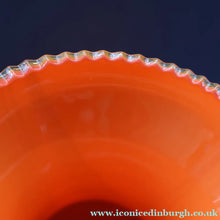 Load image into Gallery viewer, Large Bulbous Italian V.B Opaline ZEBRA Stripe Glass Vase. 13 1/4 inches in height

