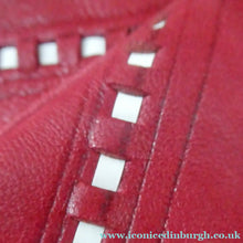 Load image into Gallery viewer, Vintage 1960s "Native America Style" Red Leather Duffle Bag

