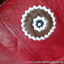 Load image into Gallery viewer, Vintage 1960s "Native America Style" Red Leather Duffle Bag
