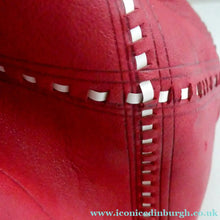 Load image into Gallery viewer, Vintage 1960s "Native America Style" Red Leather Duffle Bag
