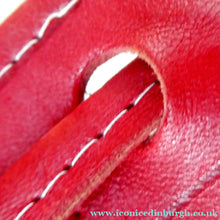Load image into Gallery viewer, Vintage 1960s "Native America Style" Red Leather Duffle Bag
