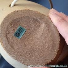 Load image into Gallery viewer, 1960s Medium TREMAEN Nanceddan Pottery Table Lamp. Original Hessian Shade &amp; Paper Label on Base
