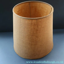 Load image into Gallery viewer, 1960s Medium TREMAEN Nanceddan Pottery Table Lamp. Original Hessian Shade &amp; Paper Label on Base
