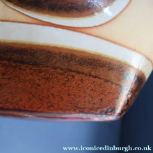 Load image into Gallery viewer, 1960s Medium TREMAEN Nanceddan Pottery Table Lamp. Original Hessian Shade &amp; Paper Label on Base
