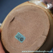 Load image into Gallery viewer, 1960s Medium TREMAEN Nanceddan Pottery Table Lamp. Original Hessian Shade &amp; Paper Label on Base
