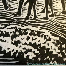 Load image into Gallery viewer, 1960s Linocut by Marie Whitby. Sakumono Beach. Signed and Dated 1963
