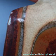 Load image into Gallery viewer, 1960s Medium TREMAEN Nanceddan Pottery Table Lamp. Original Hessian Shade &amp; Paper Label on Base
