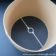 Load image into Gallery viewer, 1960s Medium TREMAEN Nanceddan Pottery Table Lamp. Original Hessian Shade &amp; Paper Label on Base

