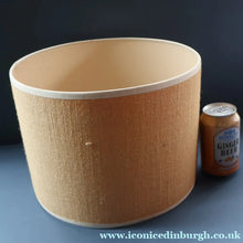Load image into Gallery viewer, 1960s Medium TREMAEN Nanceddan Pottery Table Lamp. Original Hessian Shade &amp; Paper Label on Base
