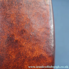Load image into Gallery viewer, 1960s Medium TREMAEN Nanceddan Pottery Table Lamp. Original Hessian Shade &amp; Paper Label on Base
