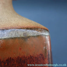 Load image into Gallery viewer, 1960s Medium TREMAEN Nanceddan Pottery Table Lamp. Original Hessian Shade &amp; Paper Label on Base
