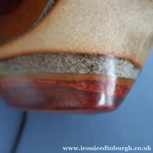 Load image into Gallery viewer, 1960s Medium TREMAEN Nanceddan Pottery Table Lamp. Original Hessian Shade &amp; Paper Label on Base
