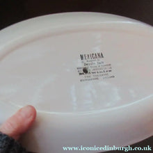 Load image into Gallery viewer, 1960s Original Jessie Tait Mexicana Midwinter Sandwich Plate with Handle
