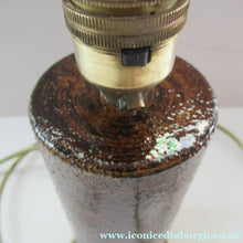 Load image into Gallery viewer, 1960s Swedish Art Pottery Stoneware Table Lamp
