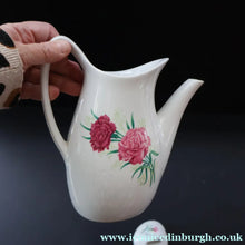 Load image into Gallery viewer, 1960s Midwinter Stylecraft Fashion Shape Coffee Pot. Rarer Pink Carnation Pattern - British Ceramics
