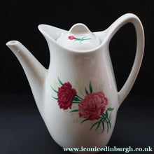 Load image into Gallery viewer, 1960s Midwinter Stylecraft Fashion Shape Coffee Pot. Rarer Pink Carnation Pattern - British Ceramics
