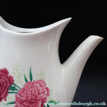 Load image into Gallery viewer, 1960s Midwinter Stylecraft Fashion Shape Coffee Pot. Rarer Pink Carnation Pattern - British Ceramics
