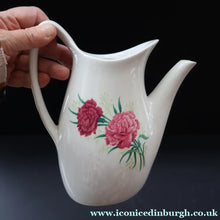 Load image into Gallery viewer, 1960s Midwinter Stylecraft Fashion Shape Coffee Pot. Rarer Pink Carnation Pattern - British Ceramics
