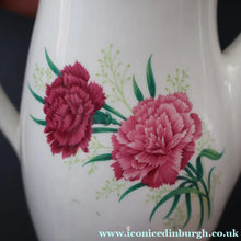 Load image into Gallery viewer, 1960s Midwinter Stylecraft Fashion Shape Coffee Pot. Rarer Pink Carnation Pattern - British Ceramics
