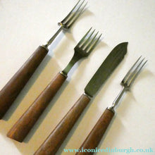 Load image into Gallery viewer, 1960s Mills Moore Walnut and Steel Cutlery Canteen. Original Box. Sheffield
