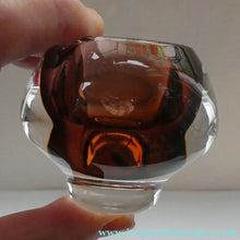 Load image into Gallery viewer, 1960s MONA MORALES SCHILDT Kosta Miniature SWEDISH Glass Bowl. With Kosta Label and Signed SH 5358
