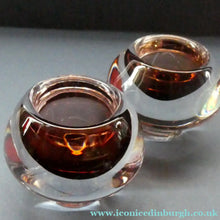 Load image into Gallery viewer, 1960s MONA MORALES SCHILDT Kosta Miniature SWEDISH Glass Bowl. With Kosta Label and Signed SH 5358

