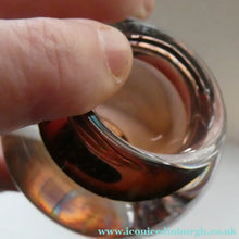 Load image into Gallery viewer, 1960s MONA MORALES SCHILDT Kosta Miniature SWEDISH Glass Bowl. With Kosta Label and Signed SH 5358
