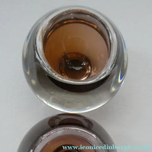 Load image into Gallery viewer, 1960s MONA MORALES SCHILDT Kosta Miniature SWEDISH Glass Bowl. With Kosta Label and Signed SH 5358
