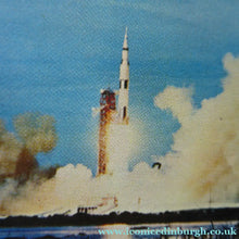 Load image into Gallery viewer, 1960s MOON LANDING Apollo 11. Original 1969 Issue Money Bank. Made in Finland for Edinburgh Savings Bank - Vintage Toy
