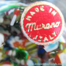 Load image into Gallery viewer, Vintage Made in Murano Label Close Pack Paperweight Millefiori Canes
