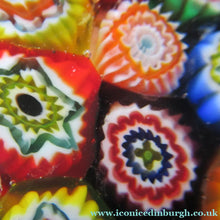 Load image into Gallery viewer, Vintage Made in Murano Label Close Pack Paperweight Millefiori Canes

