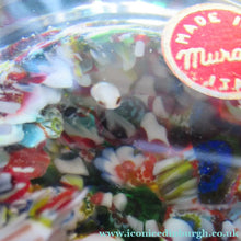 Load image into Gallery viewer, Vintage Made in Murano Label Close Pack Paperweight Millefiori Canes
