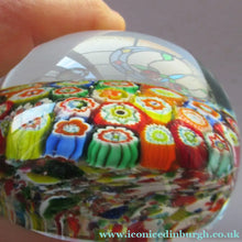 Load image into Gallery viewer, Vintage Made in Murano Label Close Pack Paperweight Millefiori Canes
