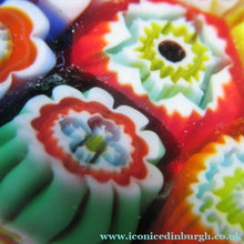 Load image into Gallery viewer, Vintage Made in Murano Label Close Pack Paperweight Millefiori Canes
