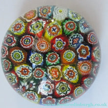 Load image into Gallery viewer, Vintage Made in Murano Label Close Pack Paperweight Millefiori Canes
