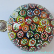 Load image into Gallery viewer, Vintage Made in Murano Label Close Pack Paperweight Millefiori Canes

