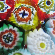 Load image into Gallery viewer, Vintage Made in Murano Label Close Pack Paperweight Millefiori Canes
