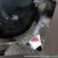 Load image into Gallery viewer, 1960s MURANO Glass Bowl. Vintage Sommerso Geode Grey and Clear Glass Chunky Bowl
