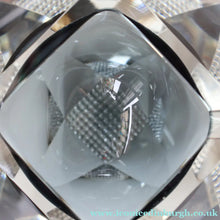 Load image into Gallery viewer, 1960s MURANO Glass Bowl. Vintage Sommerso Geode Grey and Clear Glass Chunky Bowl
