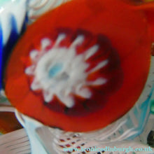 Load image into Gallery viewer, Vintage 1960s FRATELLO TOSO Paperweight; Large Millefiori Canes and Scambled Latticino Canes
